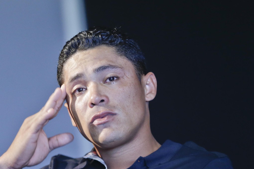 San Diego shortstop Everth Cabrera, who was suspended for 50 games, holds a tearful press conference to explain why he tested positive for banned substances. Photo: AP