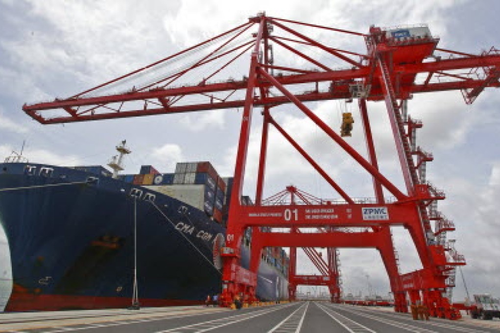 Sri Lanka has opened the first phase of a $500 million container terminal, part of a Chinese-funded expansion of the country's main port. Photo: Reuters