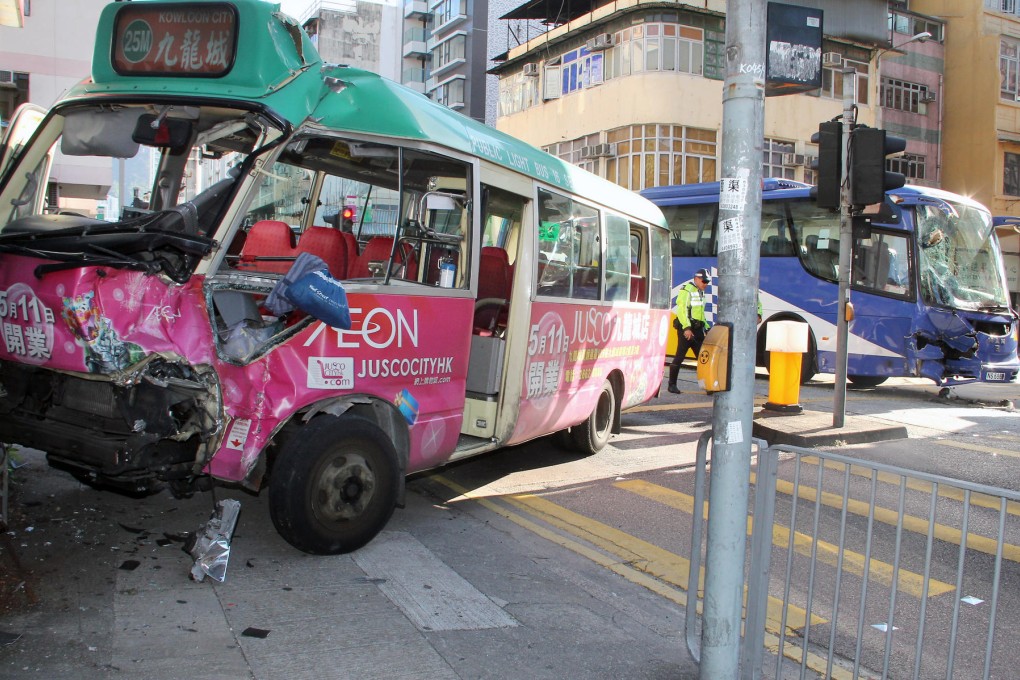 All the minibus passengers survived. Photo: SCMP Picture