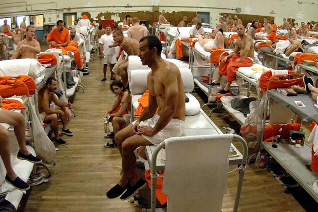 An overcrowded prison in Chino, California. The Obama administration plans to reduce numbers by cutting the time that some prisoners spend in jail. Photo: AP