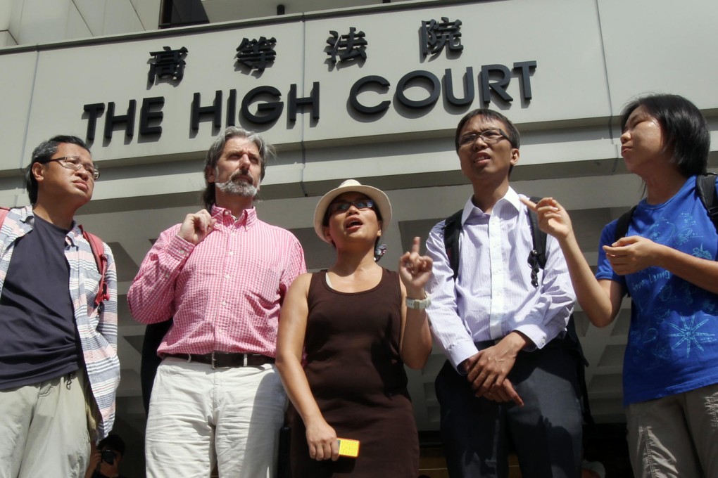 Ho Loy (centre) with other alliance members. Photo: David Wong