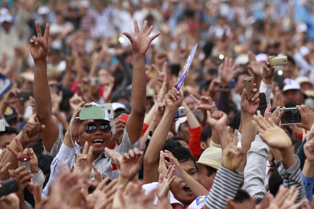 Members of the opposition Cambodia National Rescue Party. Photo: EPA