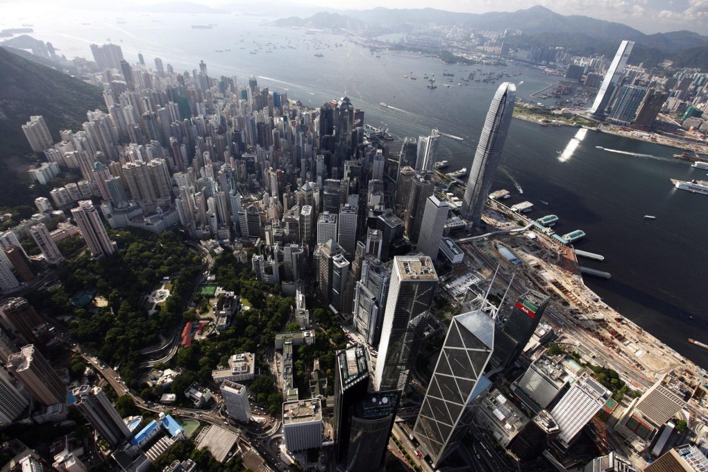 Average prime office rents in Hong Kong rose 54 per cent between mid-2009 to June 2013, according to government figures. Photo: EPA