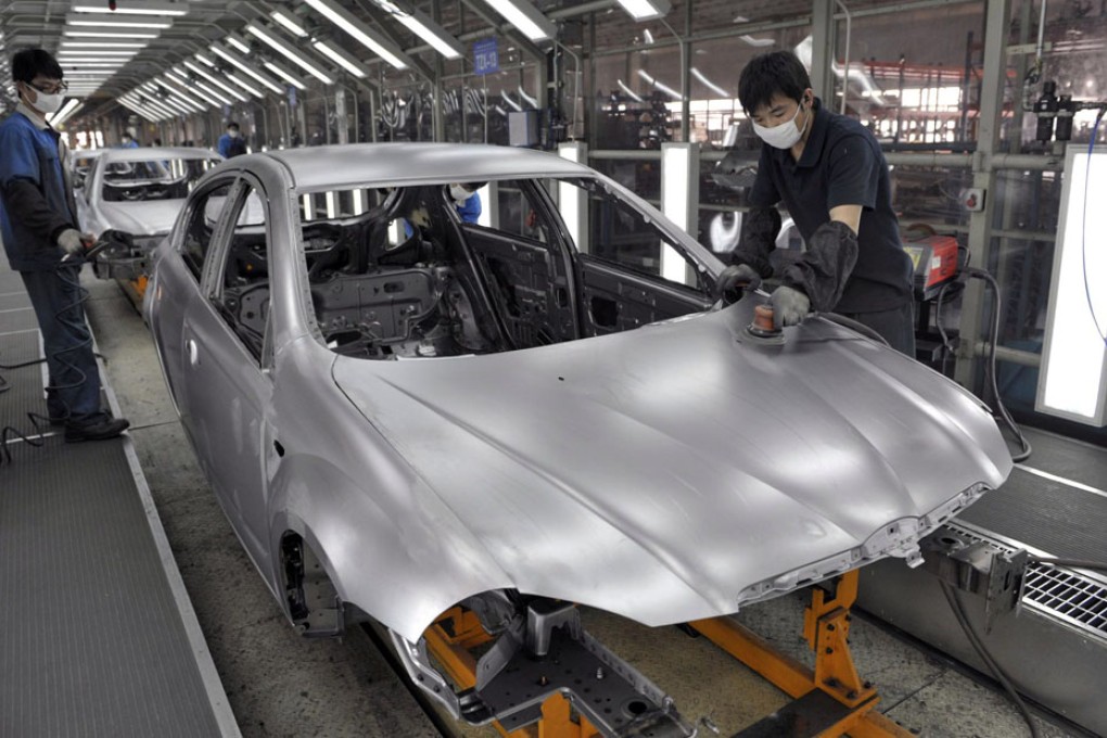 A production line at Brilliance China Automotive in Shenyang. Photo: EPA