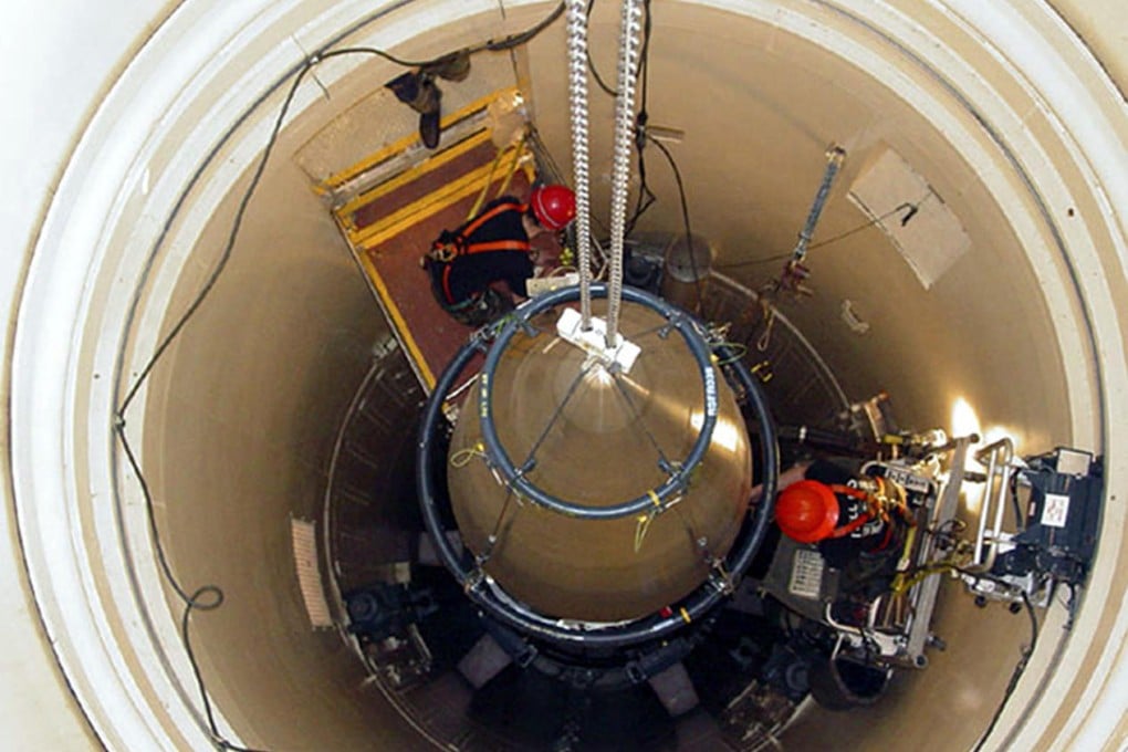 Maintenance staff work on a nuclear missile at the Malmstrom air force base, where the safety failure was recorded. Photo: AP