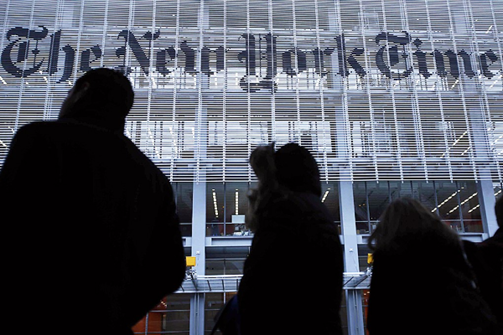 China denies responsibility for cyberattacks on The New York Times. Photo: Reuters