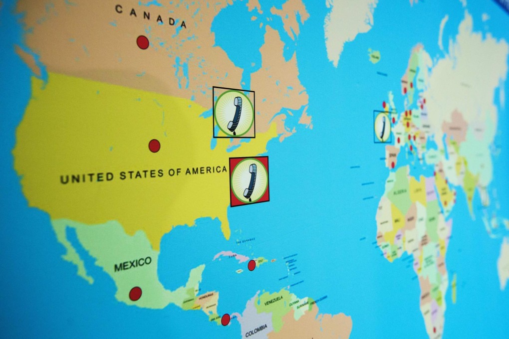 A map showing where call centres and victims involved with the shares fraud were located. Photo: Reuters
