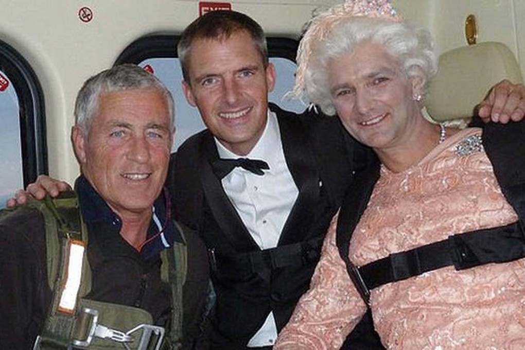 Mark Sutton (centre) played James Bond during the London Olympics opening ceremony.