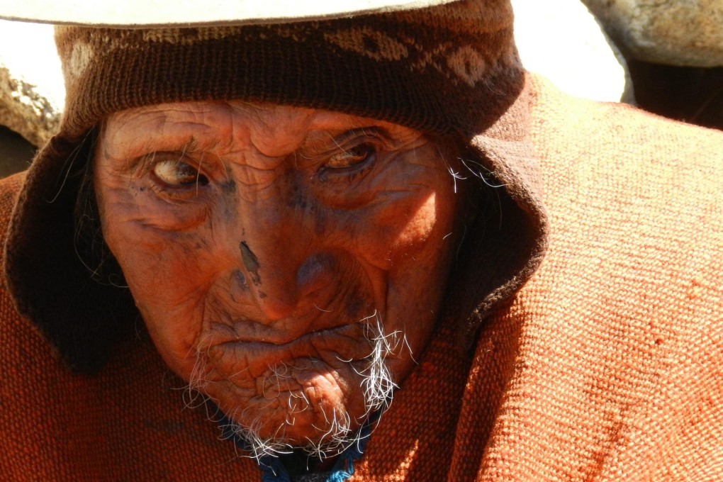 Carmelo Flores Laura is said to be 123 years old. Photo: EPA