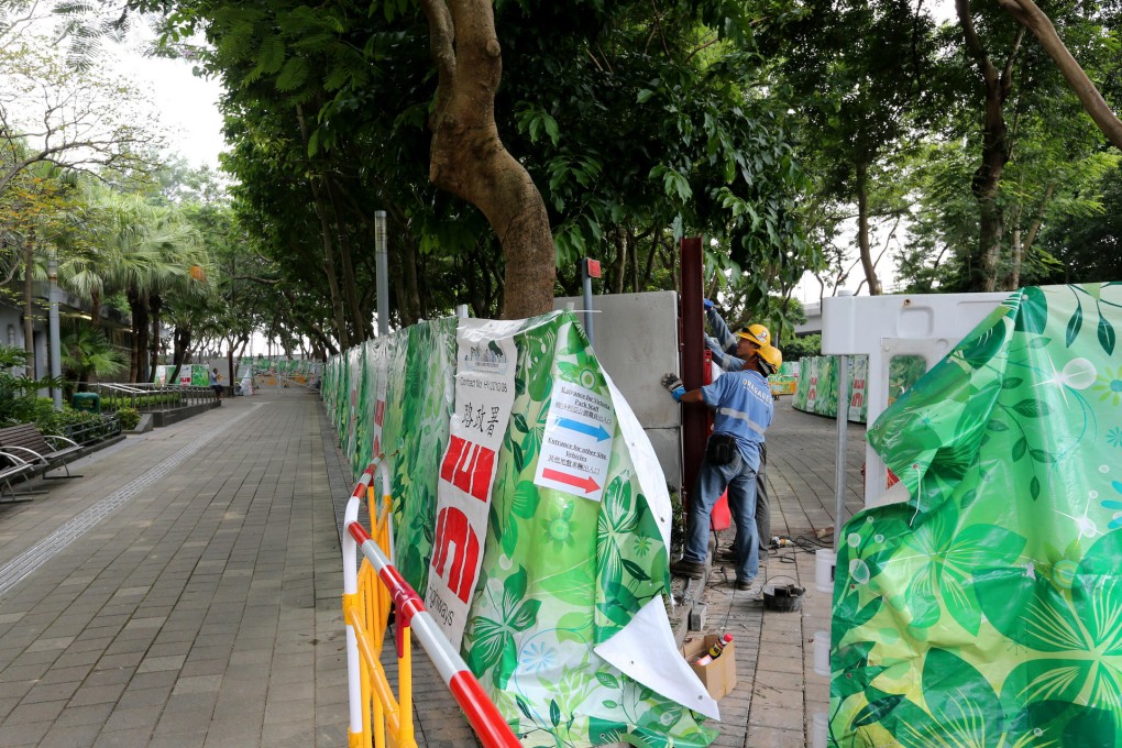 Work gets under way on site at Victoria Park. Photo: Felix Wong