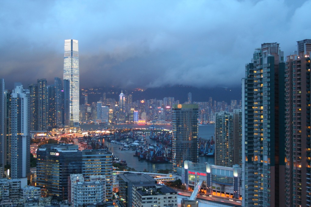 View of Victoria Harbour from Tai Kok Tsui, in the evening of August 14. Photo: Stewart Petty via iScoop