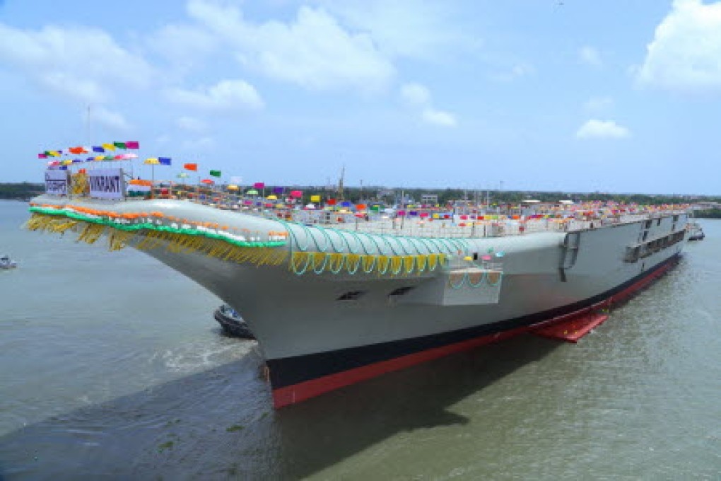 India's indigenous aircraft carrier INS Vikrant. Photo: Xinhua