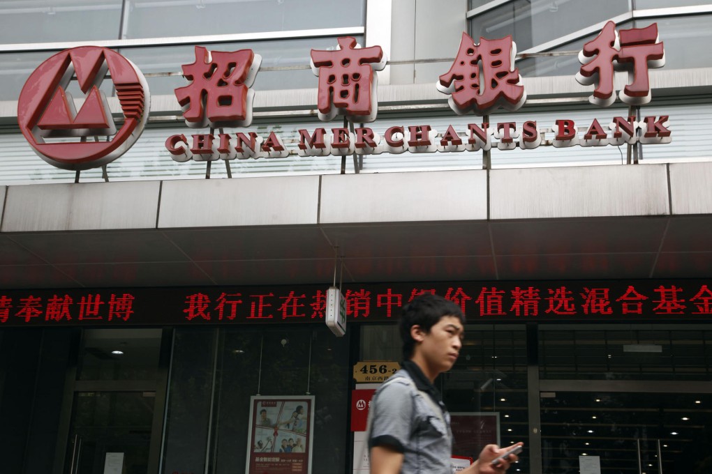 China Merchants Bank and other lenders face profit pressure from the economic slowdown and interest rate liberalisation. Photo: Bloomberg