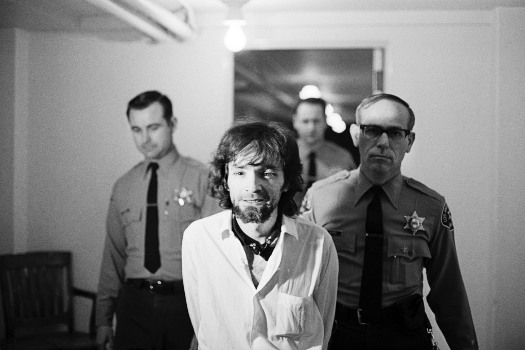 Charles Manson being brought to court in Los Angeles in 1971 to hear the final prosecution arguments in the Tate-LaBianca murders case. Photo: Corbis