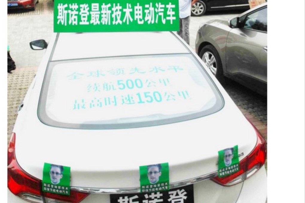 Beijing technology company tries to cash in on surveillance row by registering 'Snowden' as a trademark. Photo: SCMP pictures