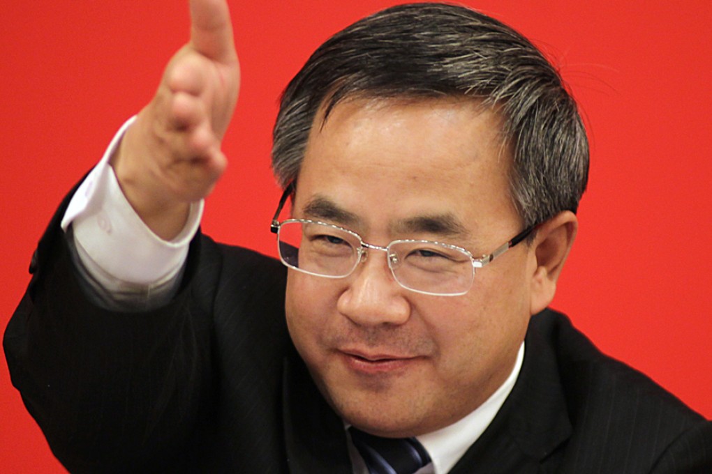 Guangdong's party chief Hu Chunhua. Photo: Simon Song