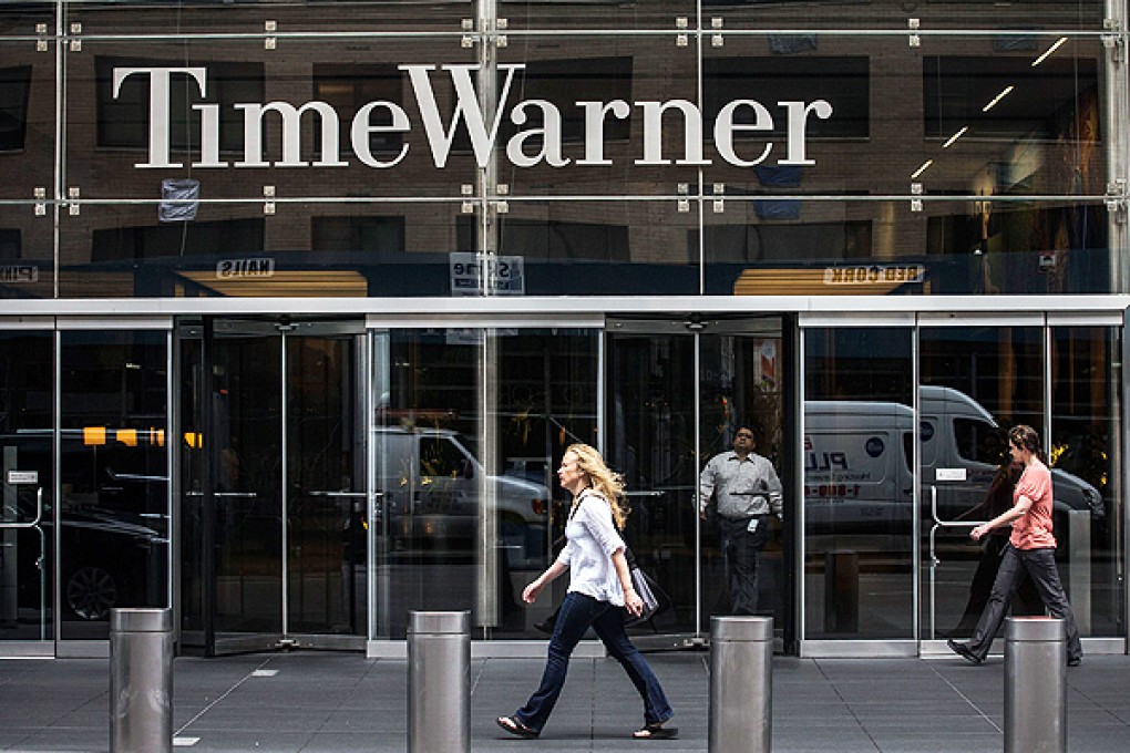 Hackers promoting the SEA targeted Time Warner. Photo: AFP