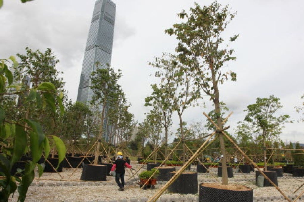 C. Y. Jim says the park design of West Kowloon Cultural District is already lagging behind. Photo: Edward Wong