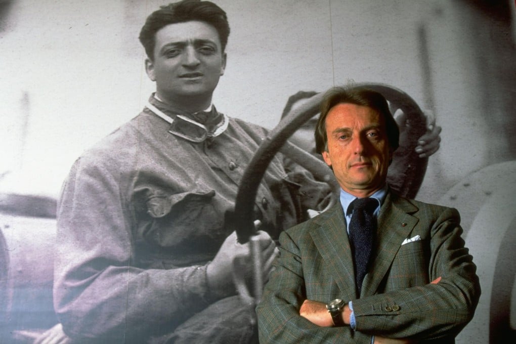 Enzo Ferrari overlooks Luca di Montezemolo. Photo: Allsport
