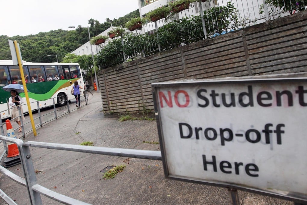 Either walk or take the bus, says HKIS. Photo: Jonathan Wong