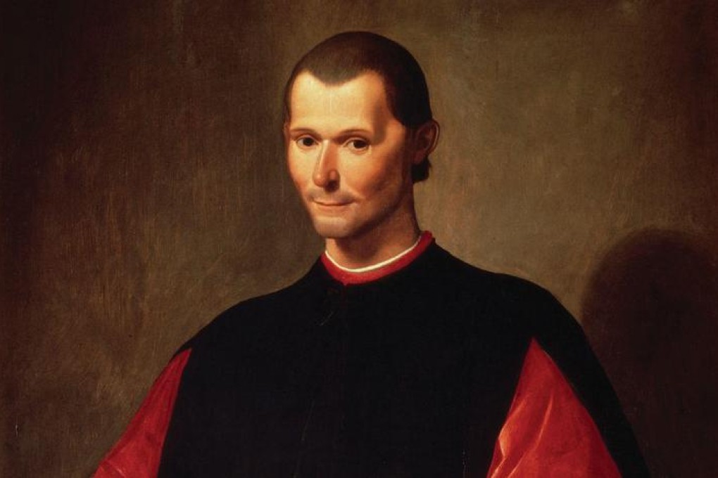 Niccolo Machiavelli seen in a portrait by Santi Di Tito.