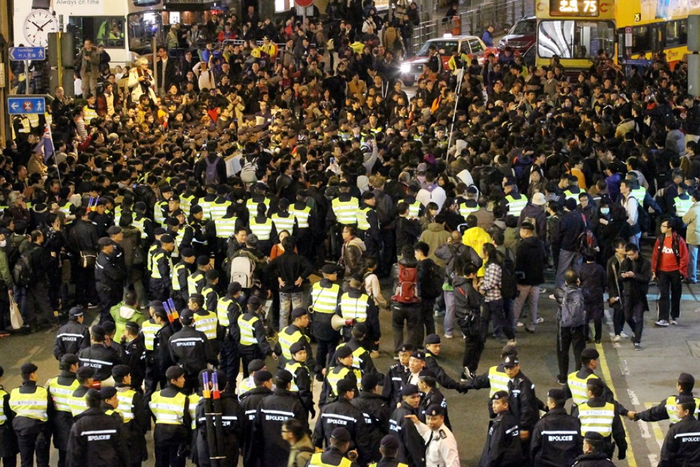 Sources say senior officers are being asked to delay leaving the force amid fears over public order and the planned civil disobedience in Central. Photo: Edward Wong