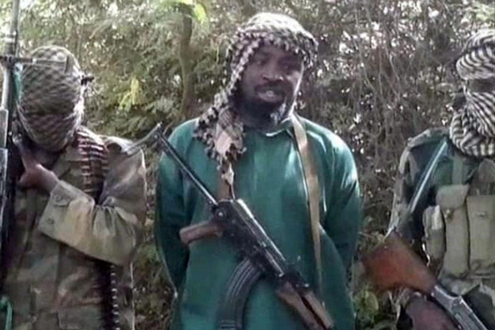 A picture taken from a video obtained through intermediaries apparently shows Abubakar Shekau. Photo: AFP