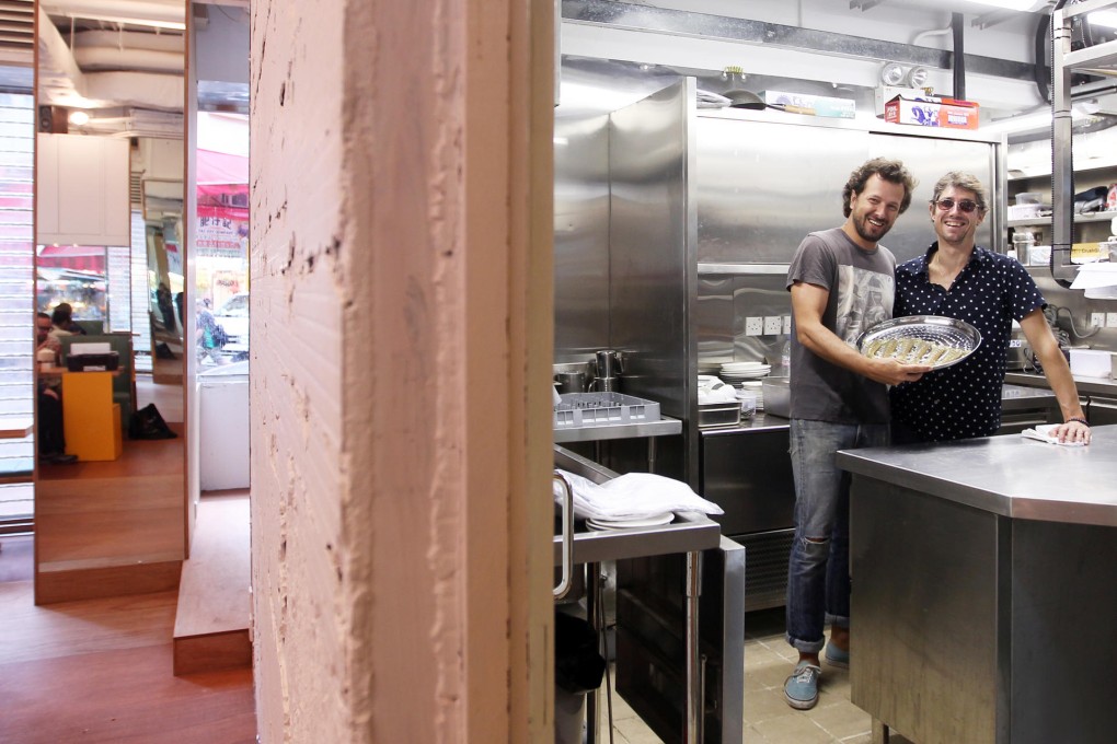 Frédéric Peneau (left) and Christophe Pelé of Serge et le Phoque in Wan Chai.Photo: Jonathan Wong