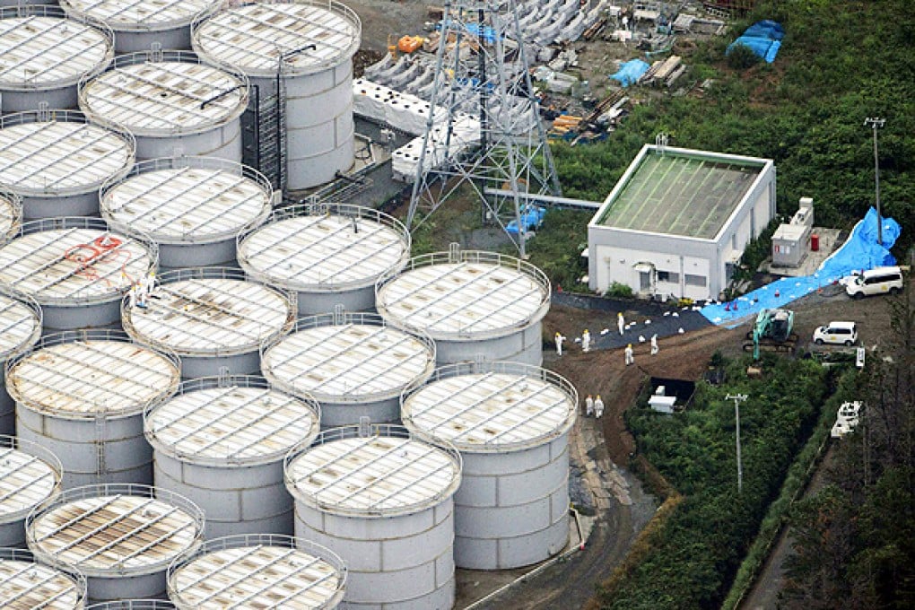 Storage tanks at the Fukushima Dai-ichi nuclear plant. Photo: AP