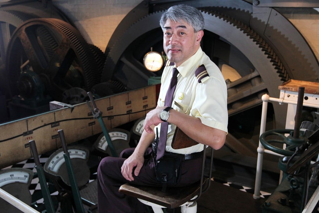 Senior inspector Fan Kwok-chu remembers when drivers would have to signal engine room workers to control the tram. Photo: May Tse