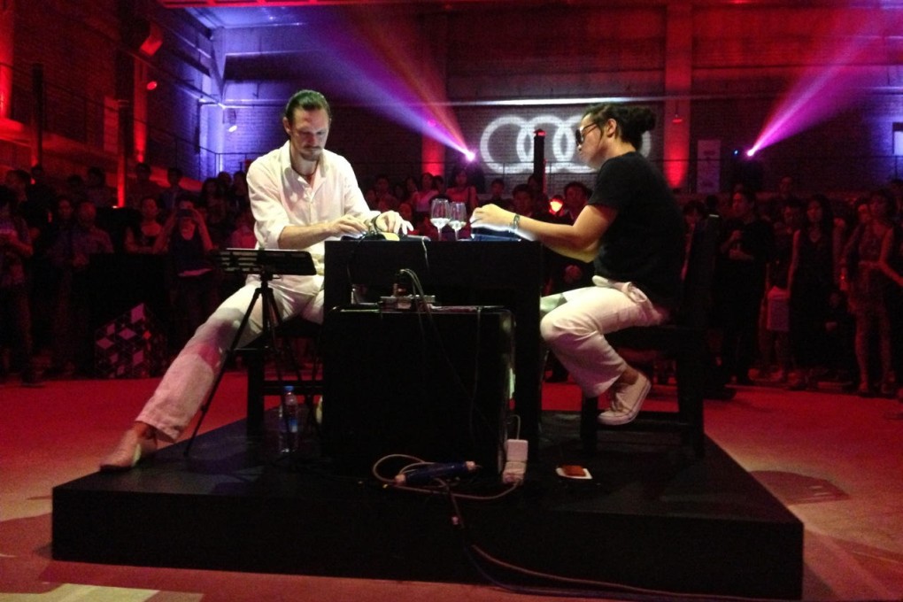 Christiaan Virant (left) and Zhang Jian form Beijing-based experimental music duo FM3.