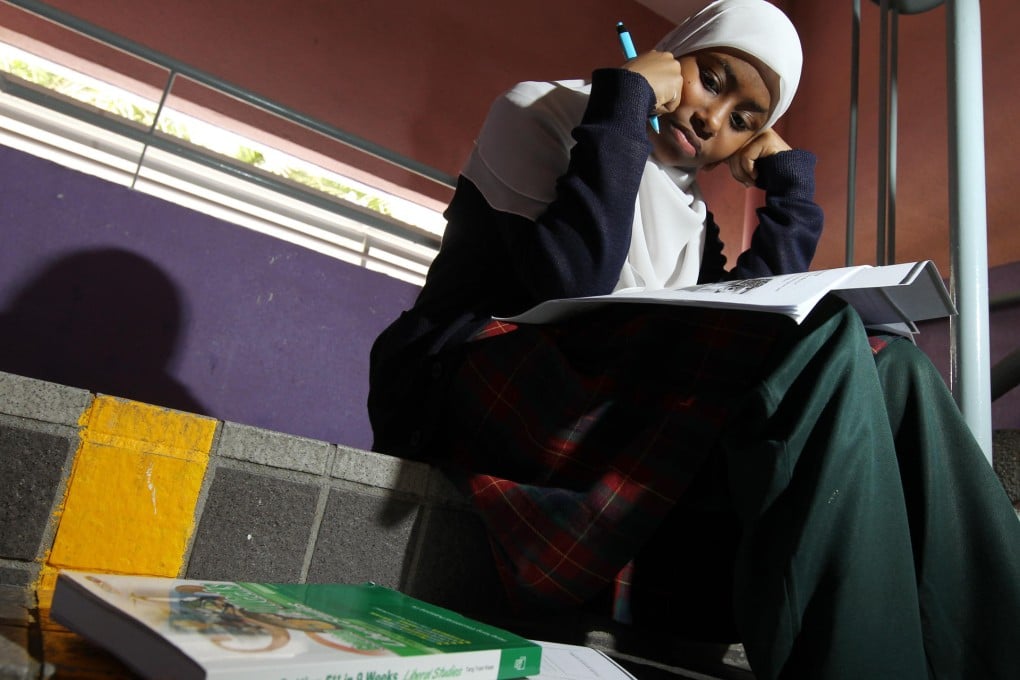 An Islamic pupil prepares for exams. Photo: Edward Wong