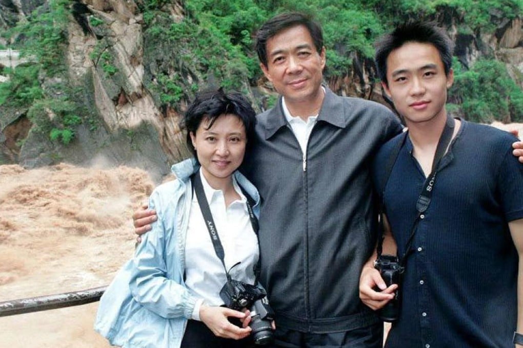 Bo Xilai with his wife and their son Bo Guagua in a holiday photograph when times were a lot better for the family. Photo: SCMP