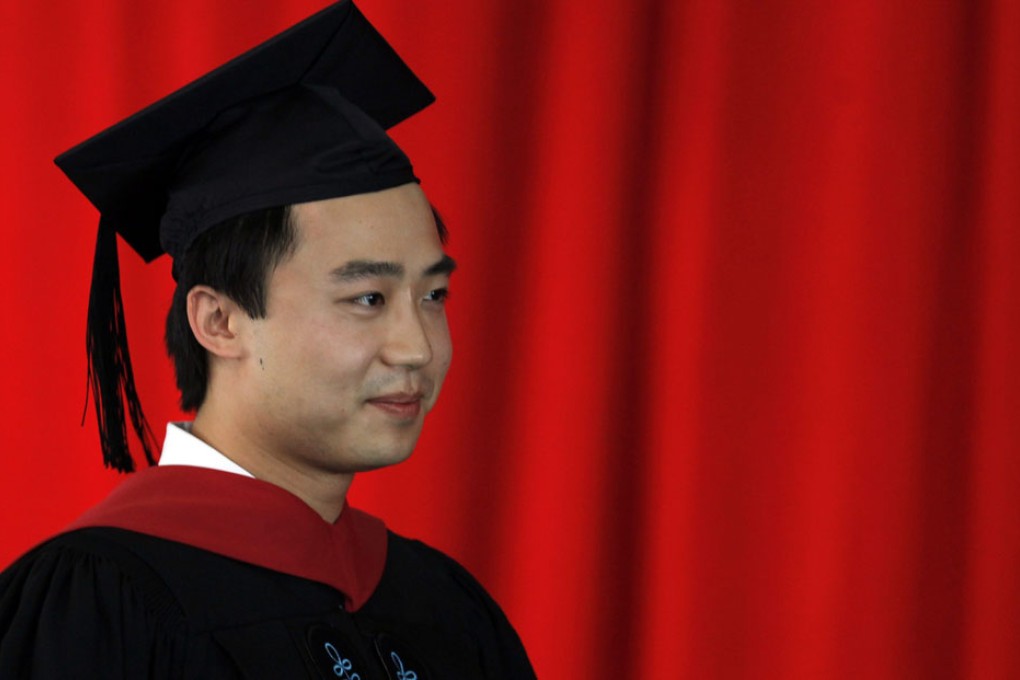 Bo Guagua receives his masters degree at Harvard University. Photo: Reuters