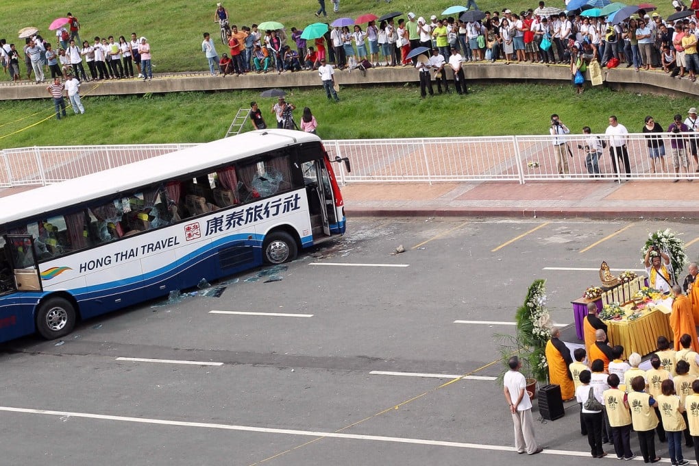 Prayers for the dead a day after the hijacking. Photo: K. Y. Cheng