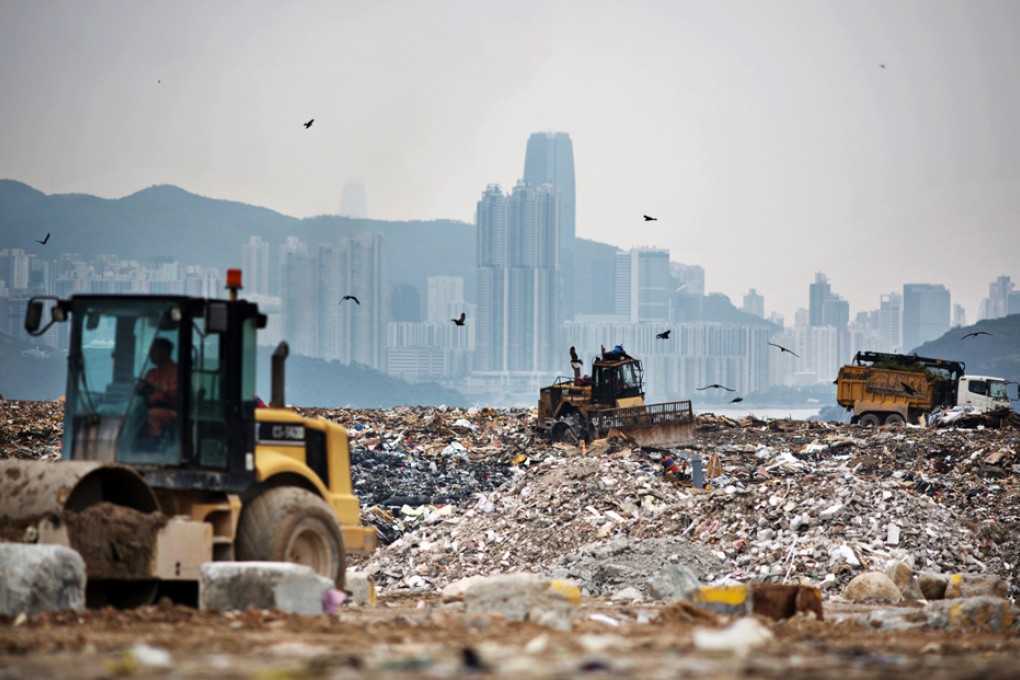 The Tseung Kwan O landfill is almost full. Photo: Bloomberg