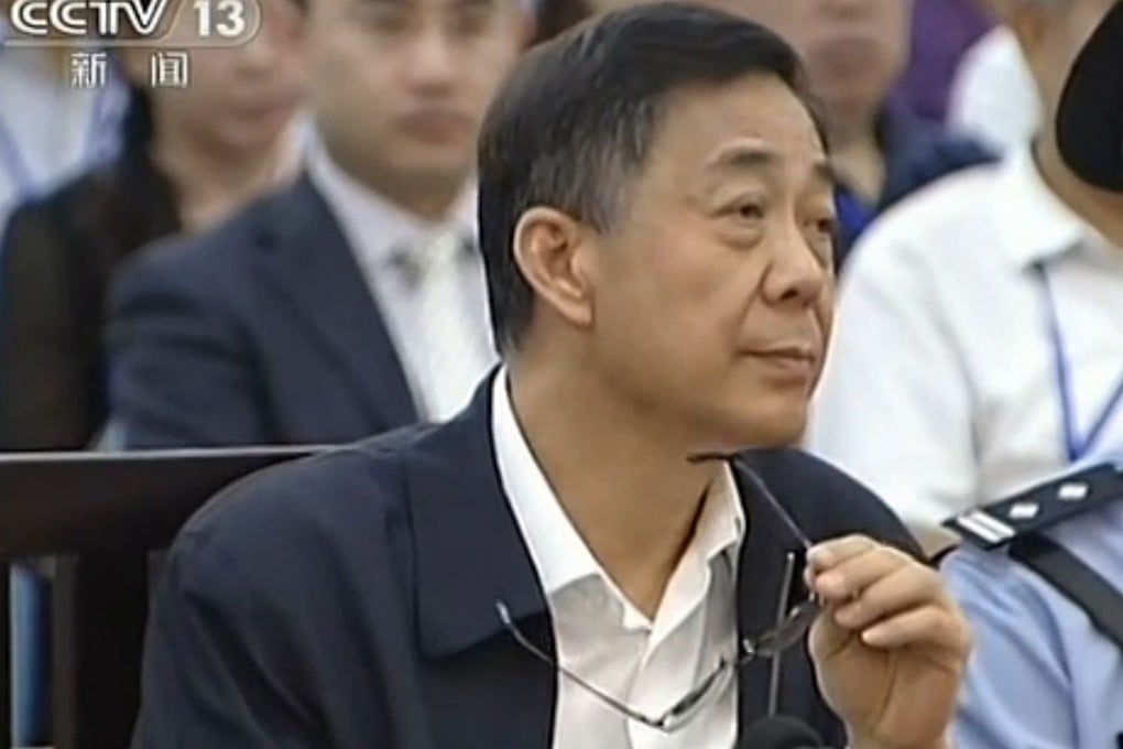 Bo seen speaking in court on Monday. Photo: AFP