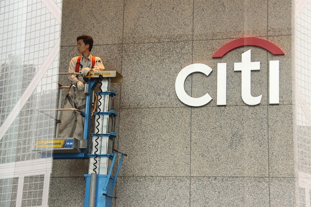 Citibank Hong Kong office (Photo: George Chen/SCMP)