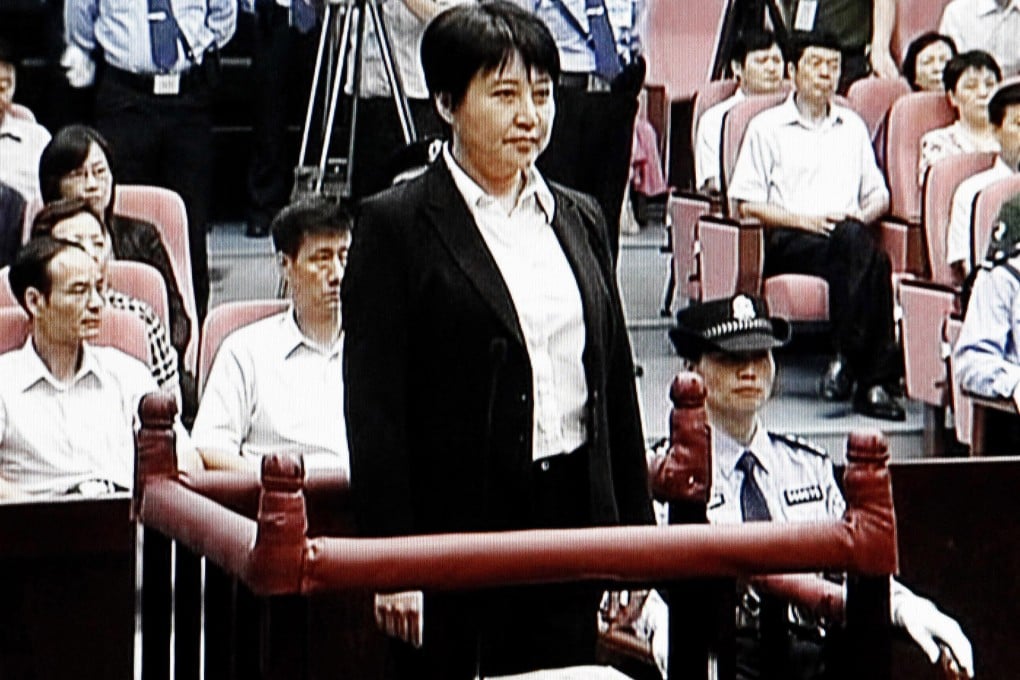 Gu Kailai, wife of Bo Xilai, at her own trial last year. Photo: AP