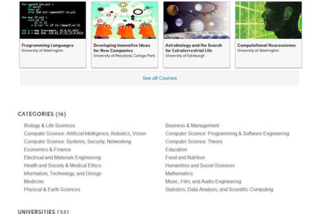 Coursera website