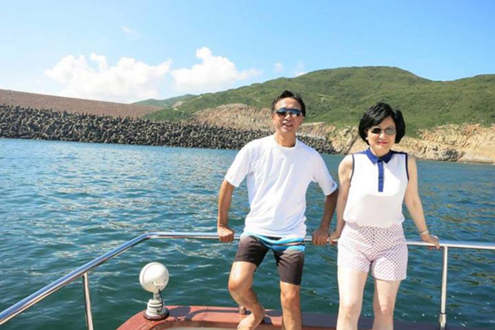 James Tien and Regina Ip on the boat trip. Photo: SCMP