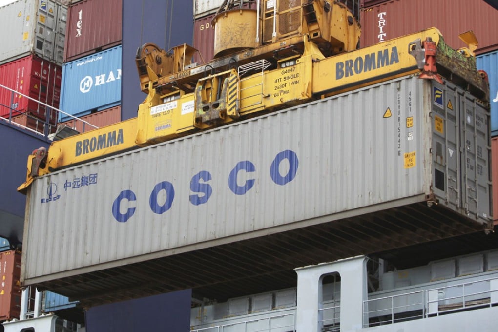 Cosco Pacific shares fell 0.2 per cent to HK$11.28 yesterday.
