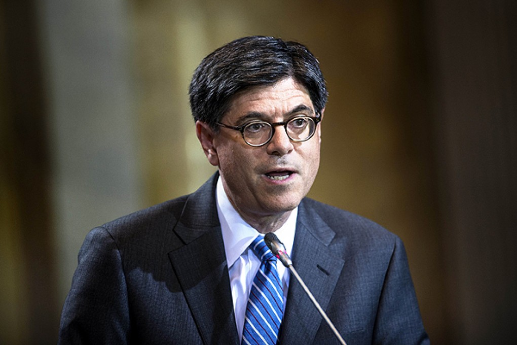 US Secretary of the Treasury Jack Lew. Photo: AFP
