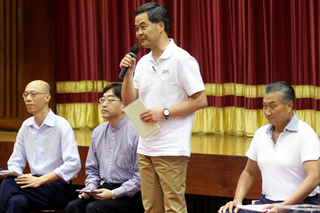 The chief executive's popularity has plunged below the "warning line" and his administration could be thrown into a crisis of governance. Photo: K. Y. Cheng