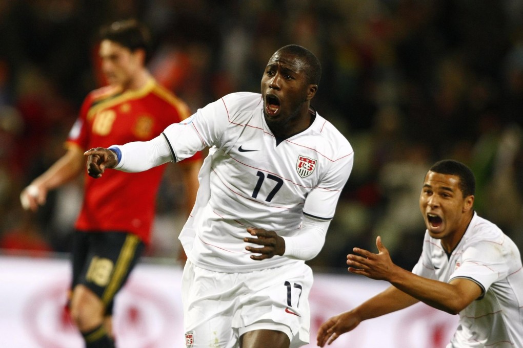 USA player Jozy Altidore (centre). Photo: EPa