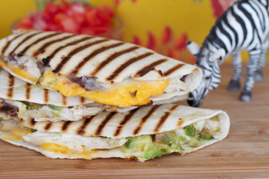 Chick-a-dillas (top) and chicken dawgs (left) feature in Tracy Griffith's book (above).Photos: Tracy Griffith