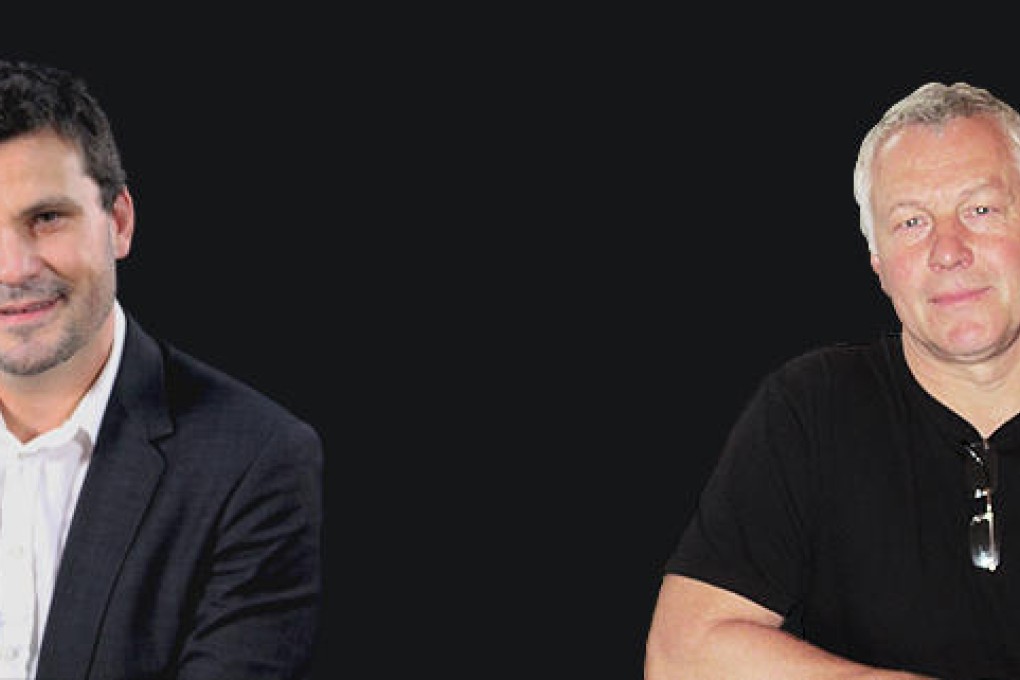 Uwe Maas, left, and James Rock, co-founders of Musion