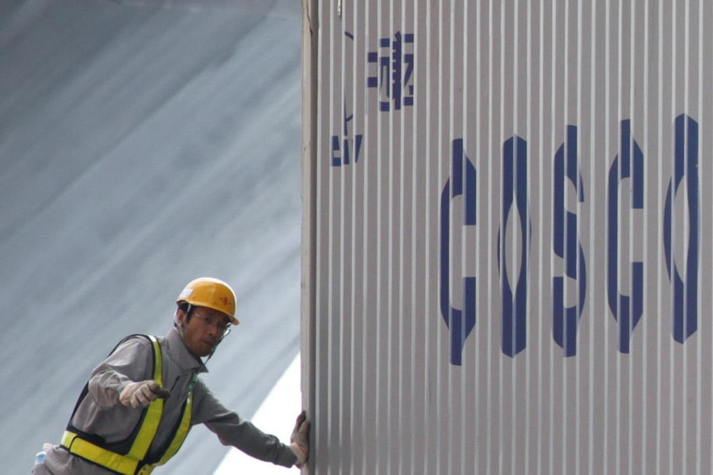 China Cosco has 187 container ships in its fleet. Photo: Bloomberg