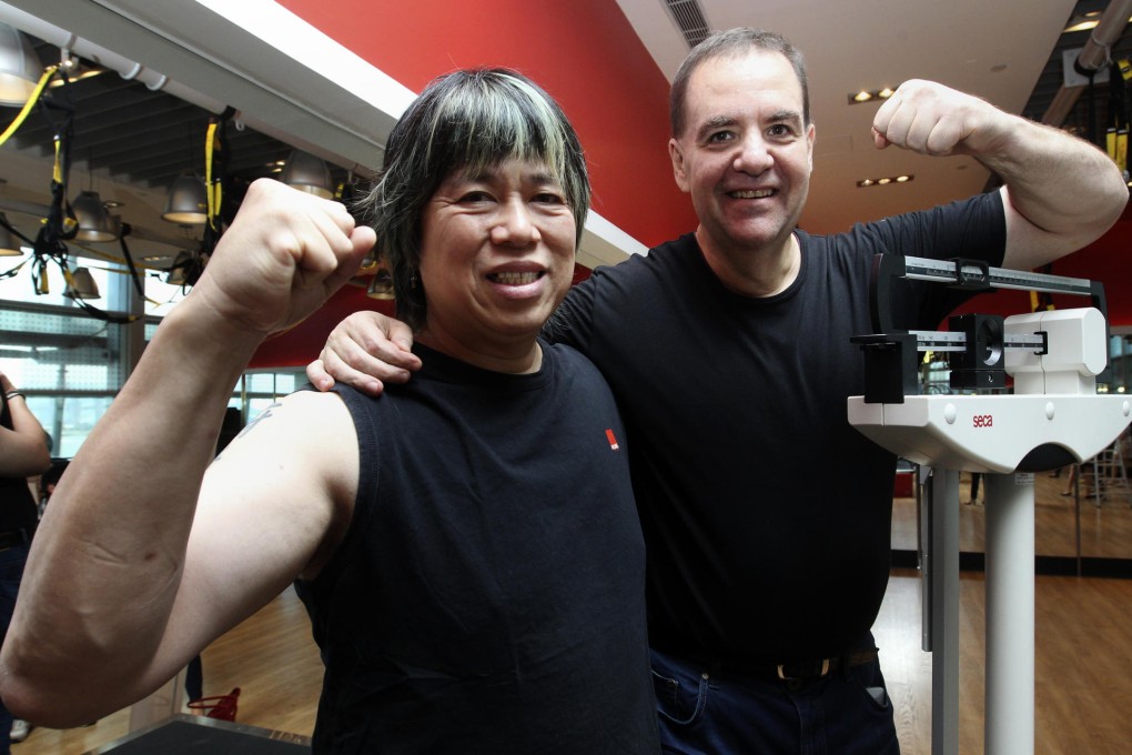 Alvin Leung (far left) and Harlan Goldstein at the final weigh-in.Photo: May Tse