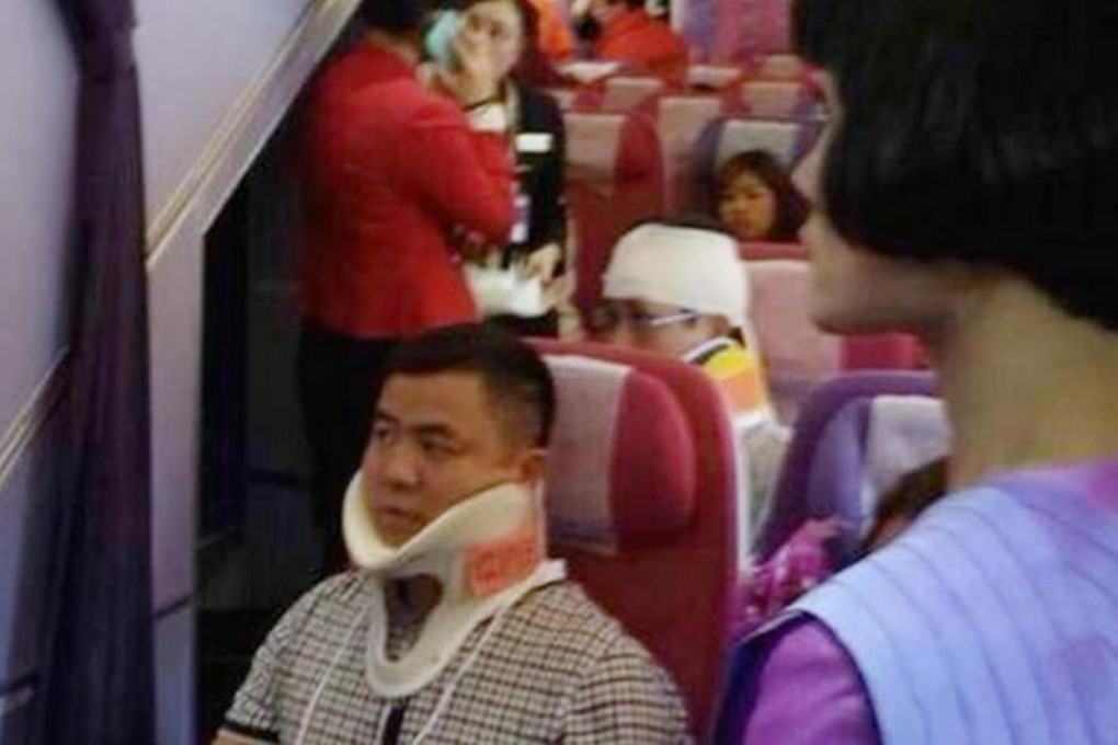 Several passengers were treated on board. Photo: SCMP